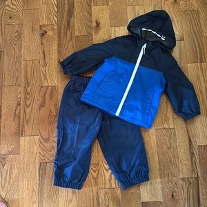 Toddler Navy Insulated Rainsuit